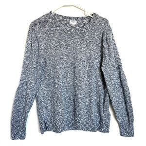 J. Crew Women’s Blue Marled Crewneck Sweater